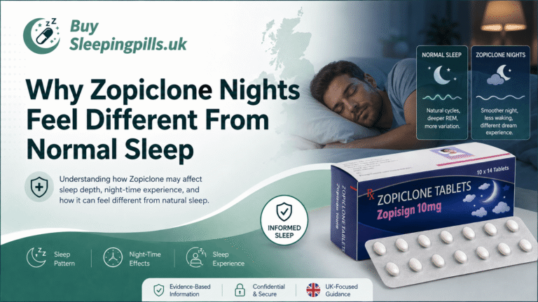 Why Zopiclone Nights Feel Different From Normal Sleep