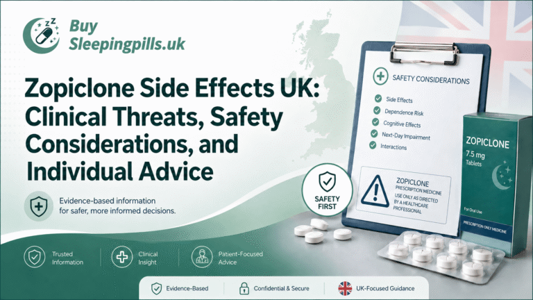 Zopiclone Side Effects UK: Clinical Threats, Safety Considerations, and Individual Advice
